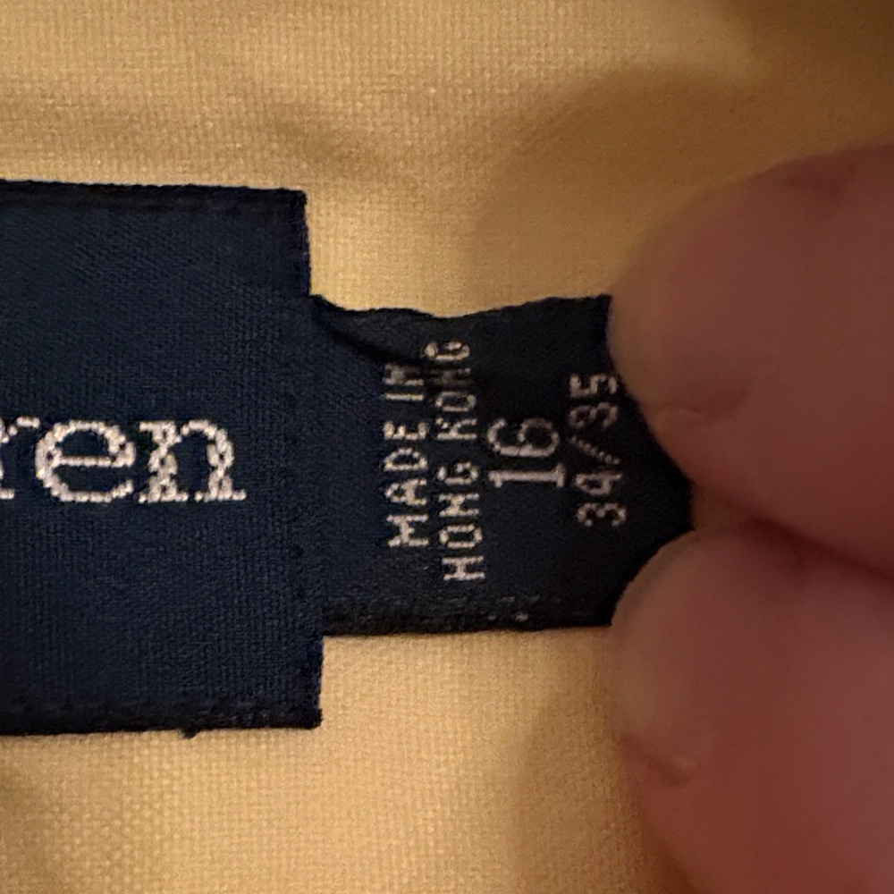 Ralph Lauren Men's Button-Down in Soft Yellow - Picture 3 of 3